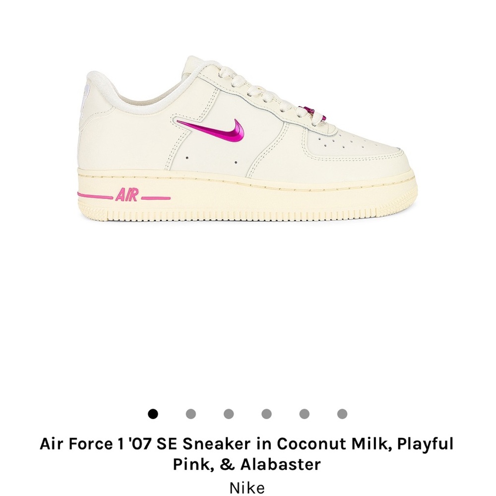 Nike Air Force 1 ‘07 SE Sneaker - Coconut Milk, Playful Pink, & Alabaster - 10